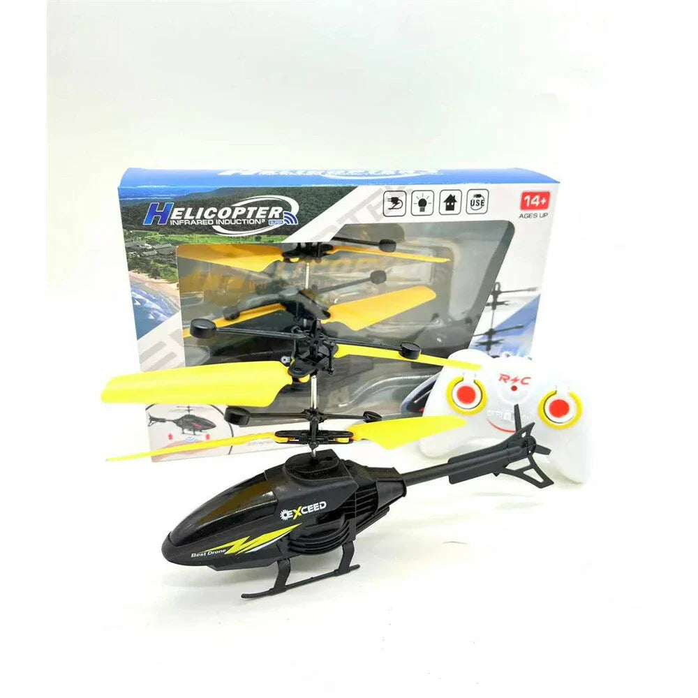 USB Rechargeable Remote Control Helicopter For Kids Indoor Outdoor Flying Toy Fun Lightweight ABS