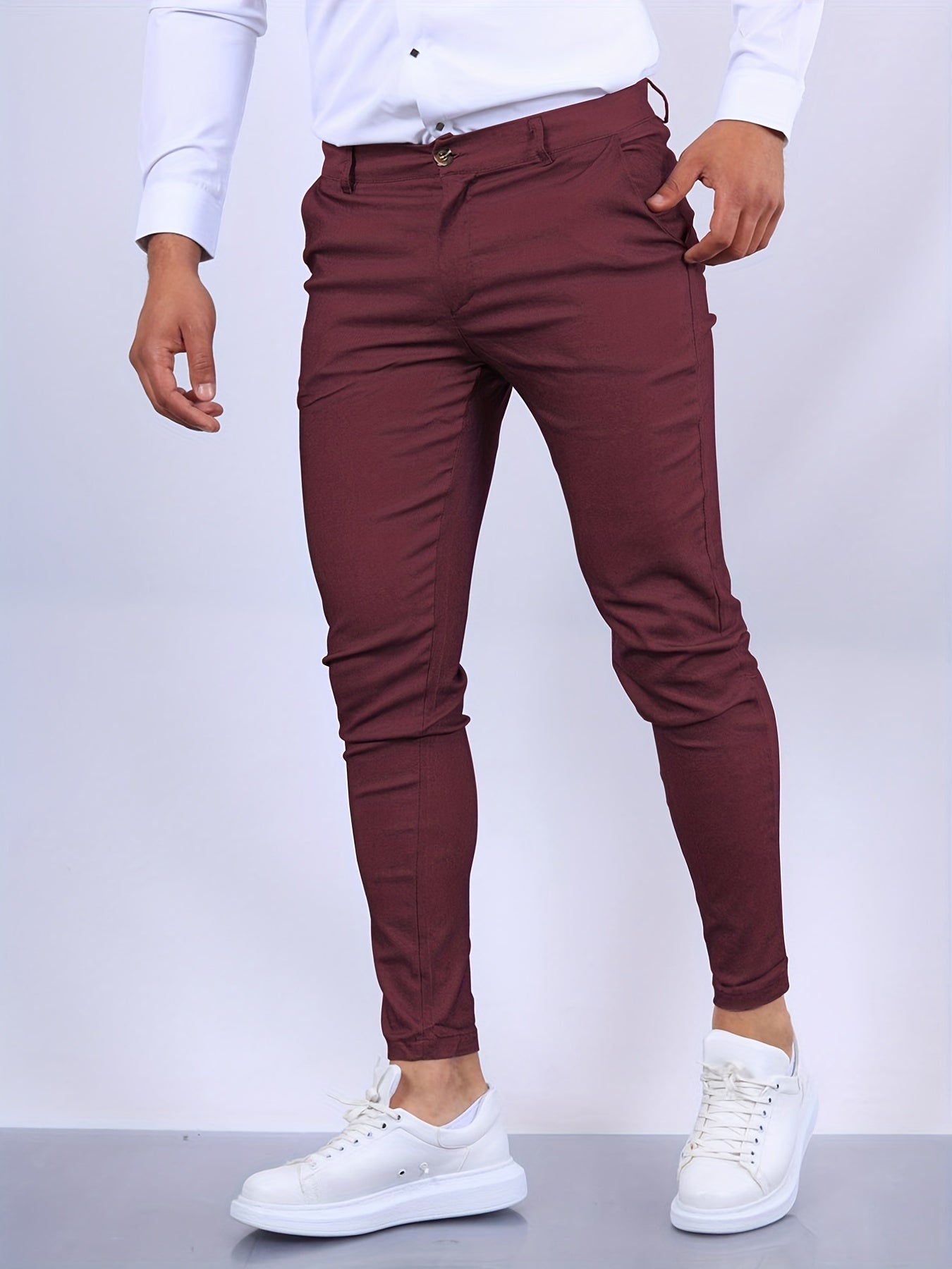 Romus | Elegant Slim Fit Pants – Modern Cut and Refined Style