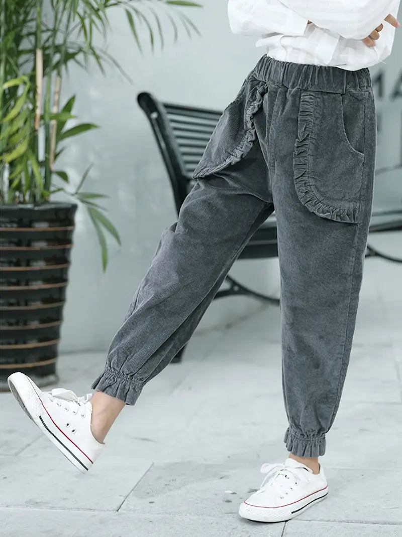 Women's Corduroy Trousers | Winter Cropped Fit