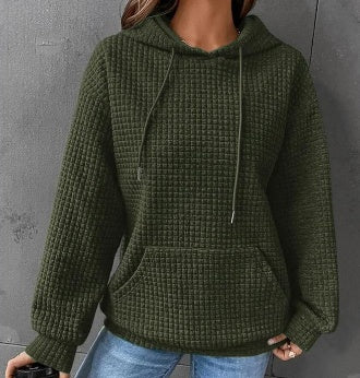 Women's hoodie with hood and kangaroo pocket