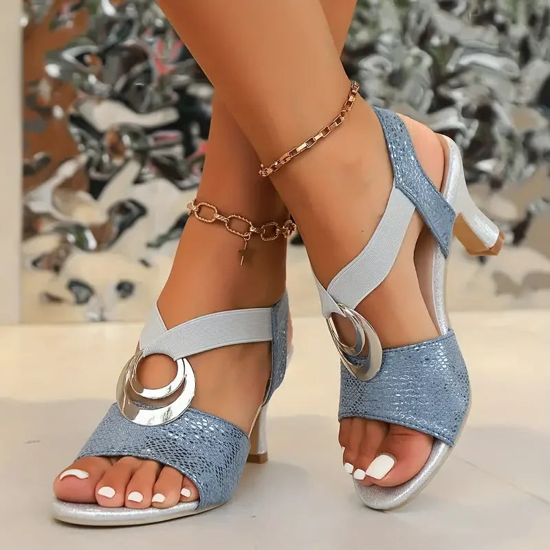 Women's Adjustable Ankle Strap Sandals with Secure Fit and Versatile Design
