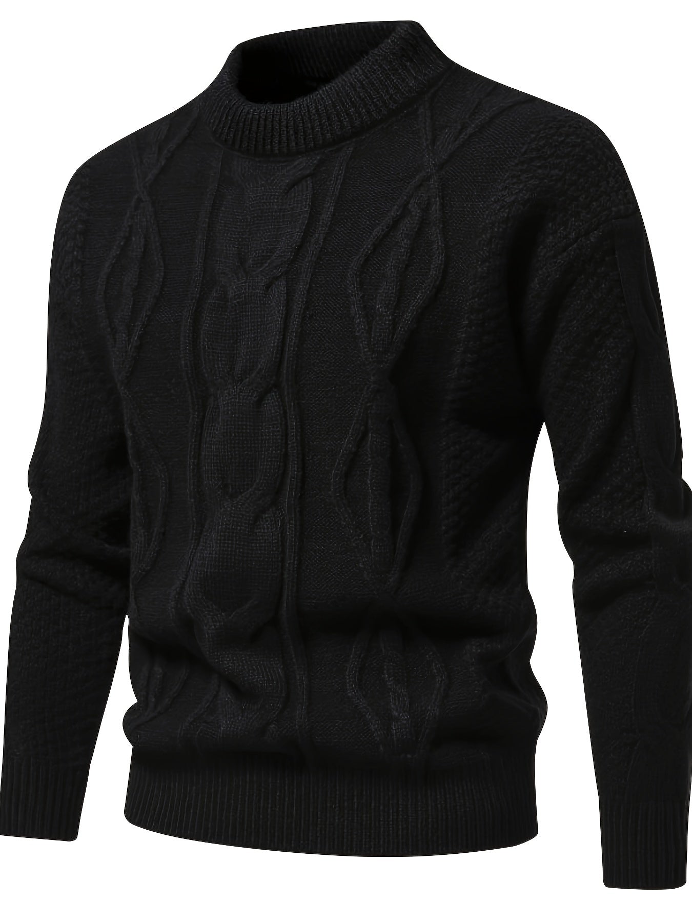 Solid knit sweater For men, vintage sweater
