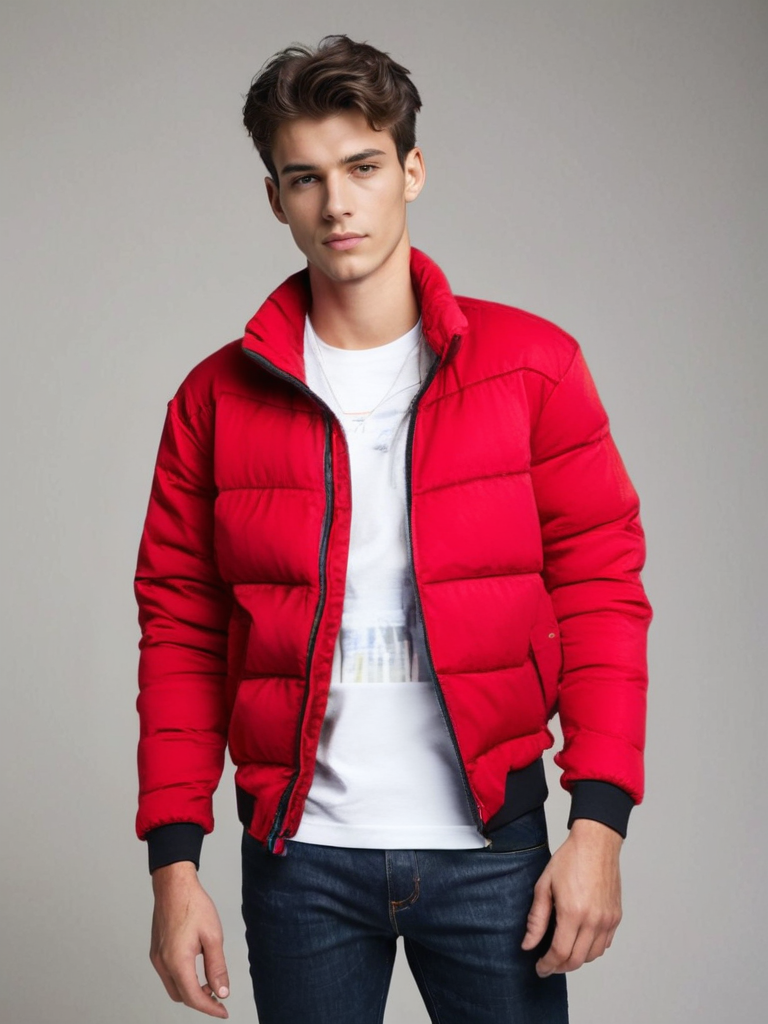 Carson Men's Lightweight Down Jacket Ultra Warm Stylish Functional Insulated Outerwear