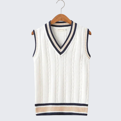 Christof - Sleeveless V-neck knitted sweater for men