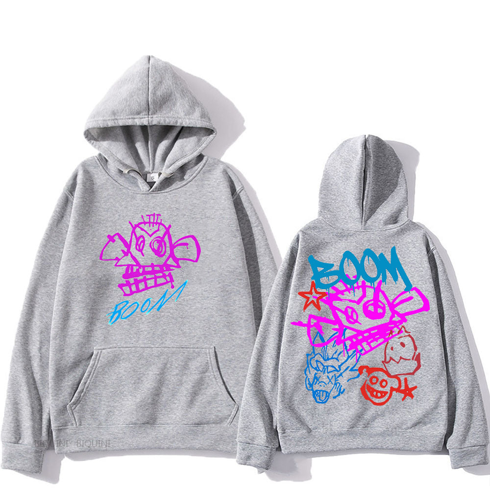 Eloura-Moda | Arcane Jinx Cartoon Long Sleeve Hoodie