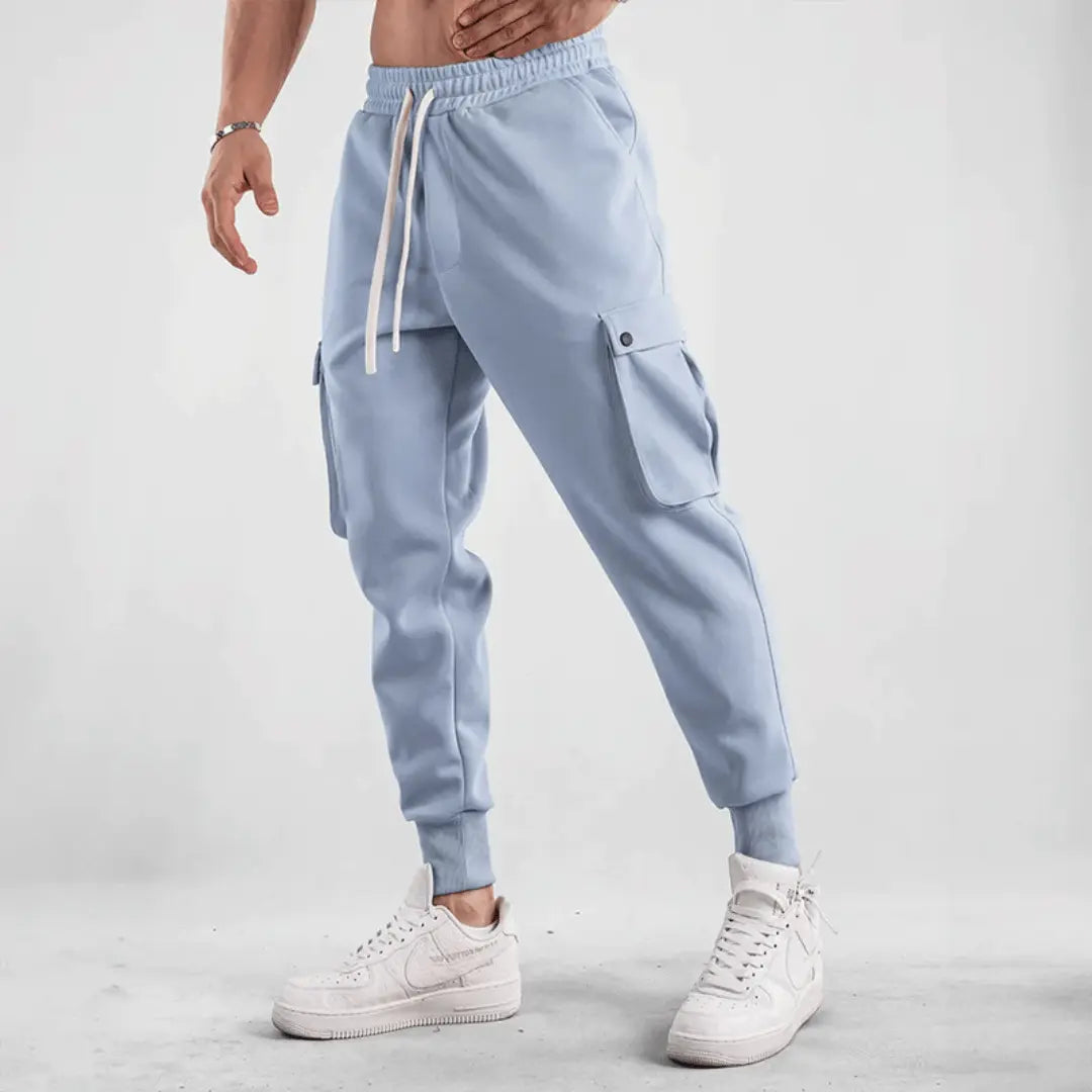 TrendAura Elite Street Cargo Joggers For Men With Adaptive Breathable Fabric And Cargo Pockets