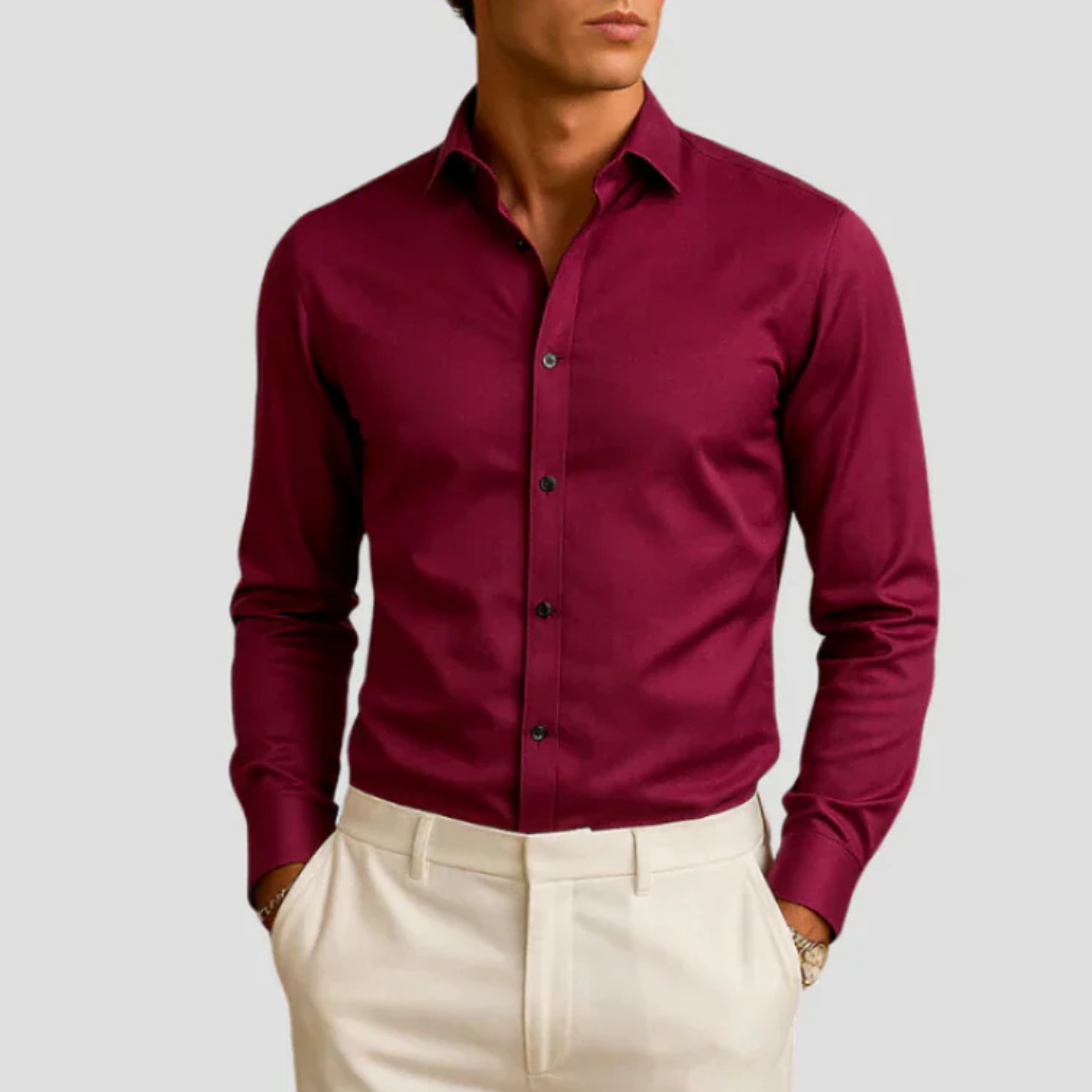 TrendAura | Fitted Contrast Shirt