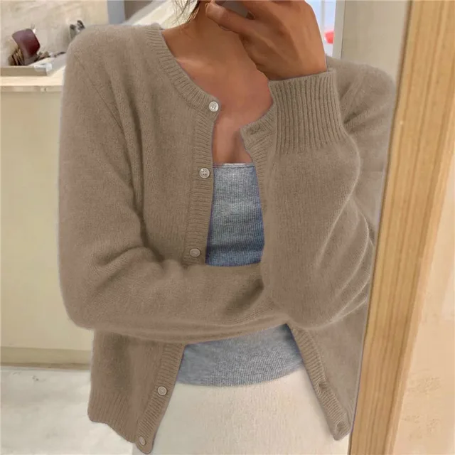 Erica | Women’s Winter Casual Long Sleeve Button Cardigan