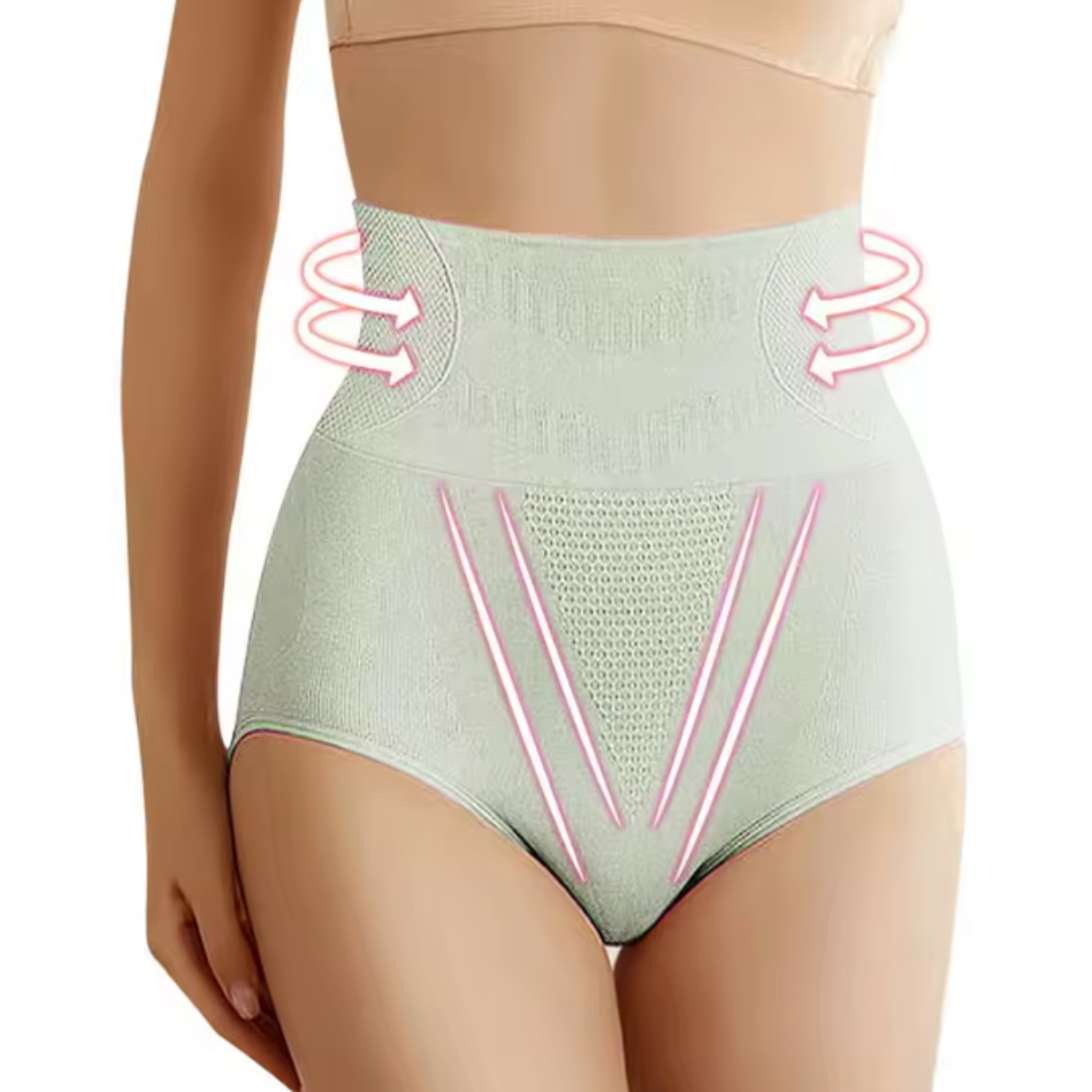 Women's High-Waist Underwear with Shaping Design and Soft Fabric