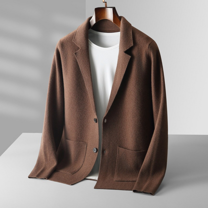 TrendAura | Men’s Knitted Cardigan Blazer
