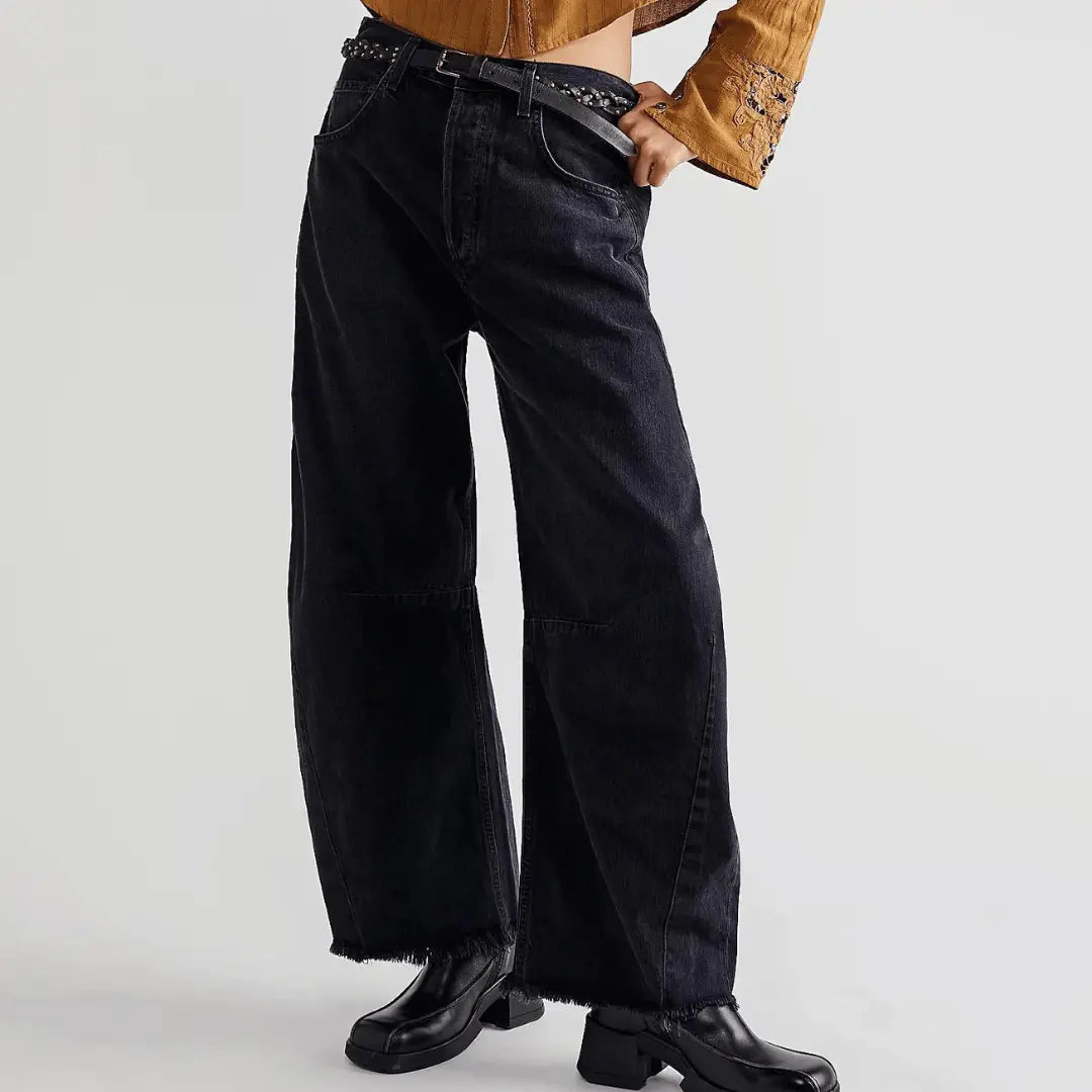 Vintage Wide Leg Denim Jeans by Zoe-Taylor