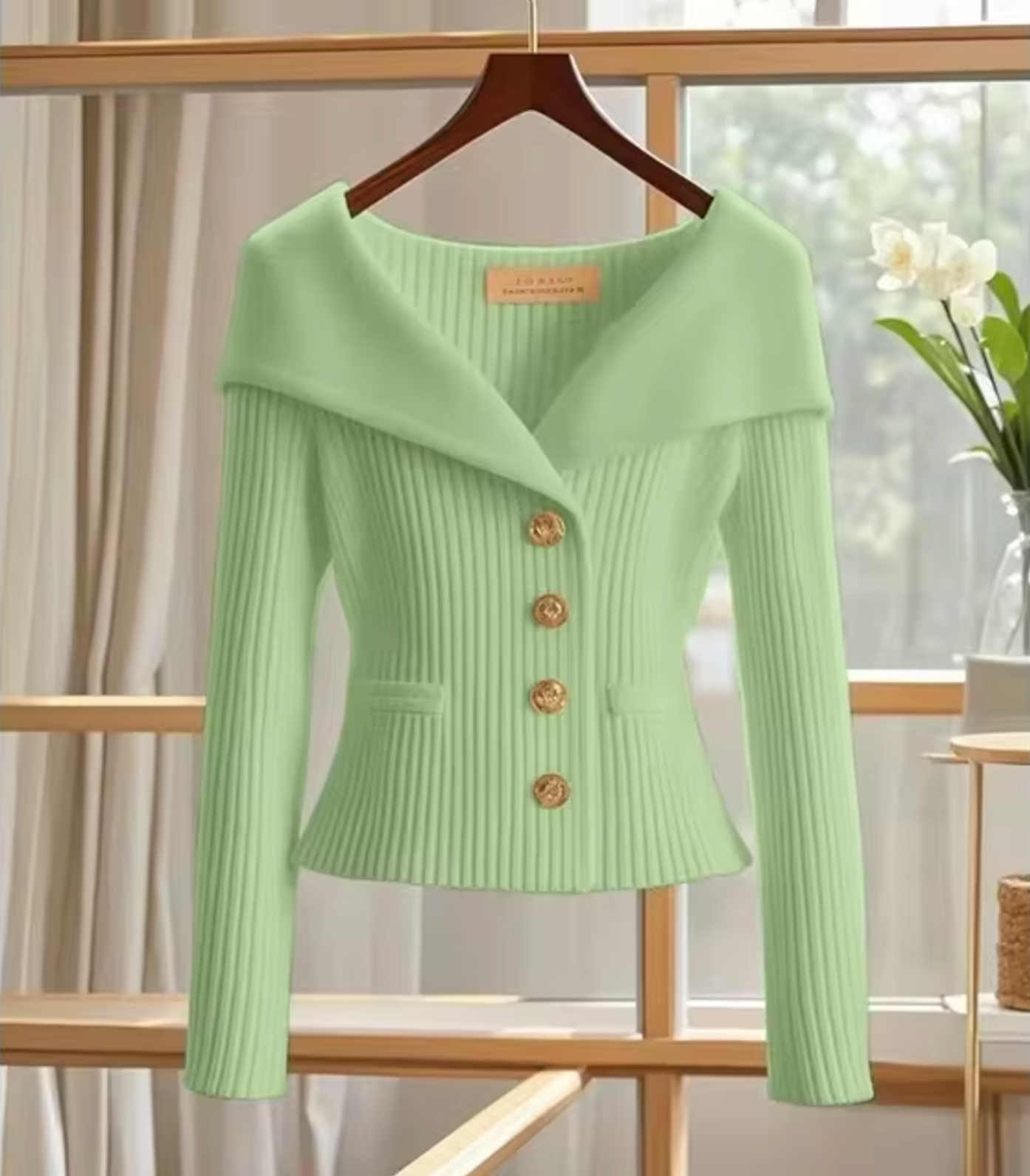 Poly Women Short Knit Cardigan Lightweight Soft Tailored Fit for Transitional Seasons