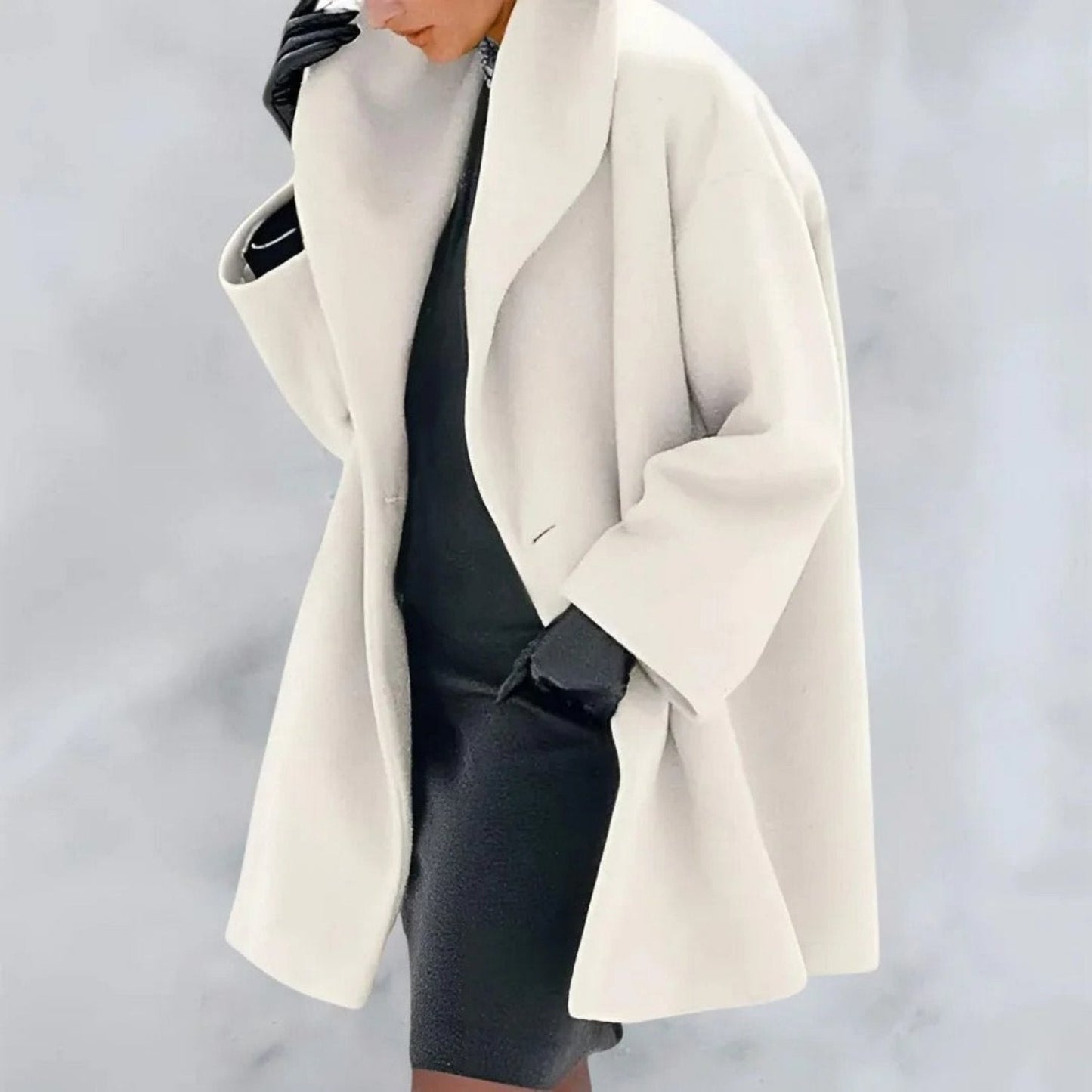 Long Winter Coat For Women With Buttons Elegant Warmth And Chic Timeless Style For Cold Days