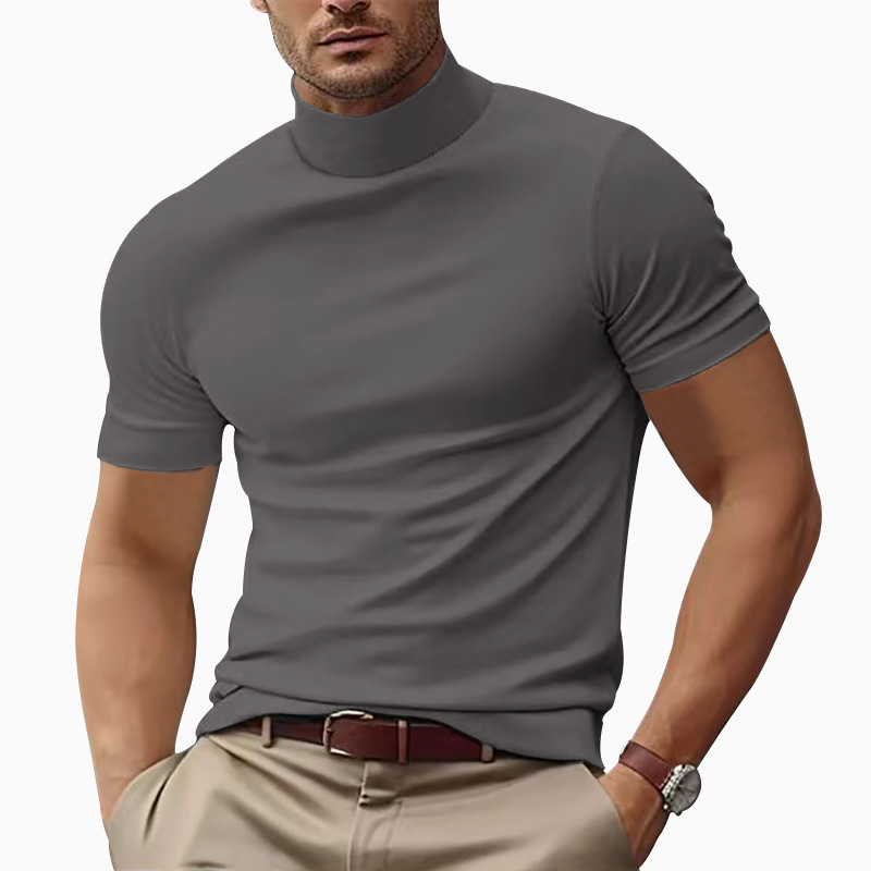 Alvi | Trendy Roll Neck T-Shirt for Men