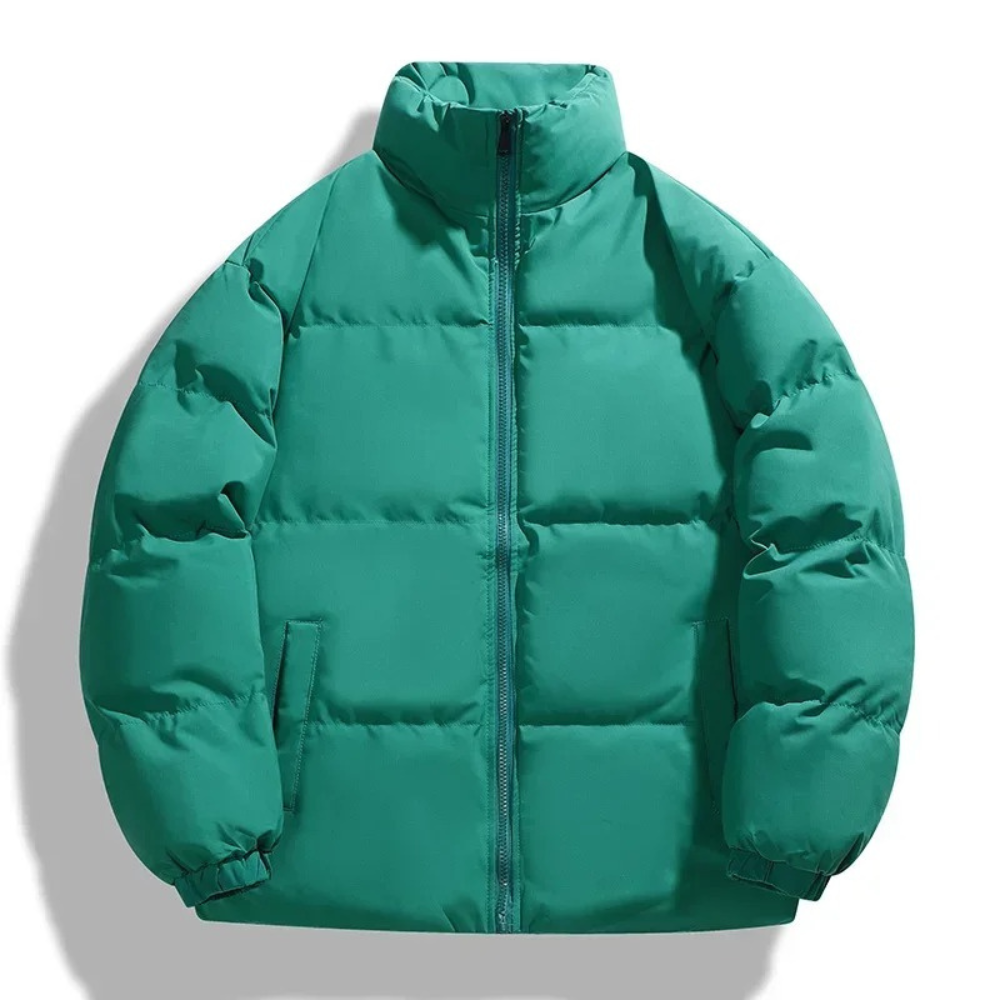 Jay Quilted Winter Jacket For Men Stand Up Collar Warmth And Minimalist Style For Everyday Adventurers