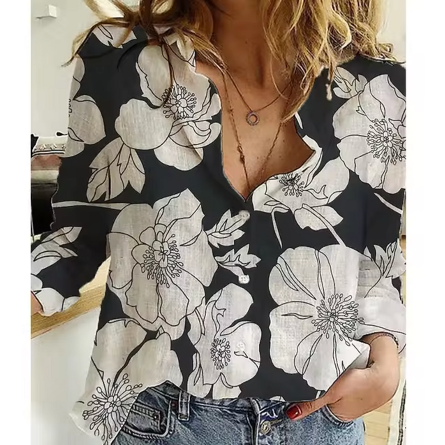 Freesia – Floral Print Blouse