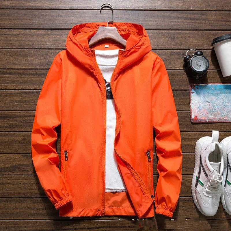 Men's Winter Windbreaker Jacket For Outdoor And City Wear, Adjustable Fit, Wind Resistant