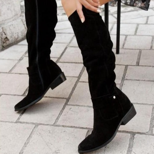 Elegant Knee-High Boots for Women | Low Heel