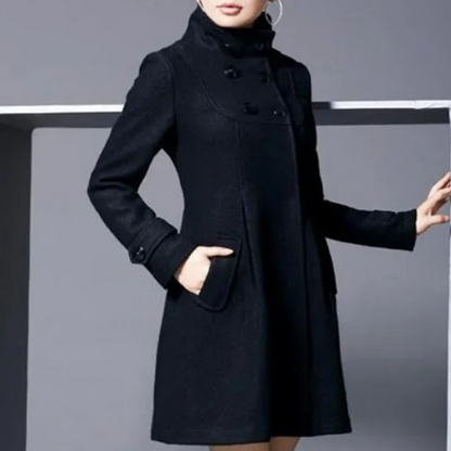 Marcelline Elegant Winter Coat For Women With Practical Side Pockets And Timeless Style