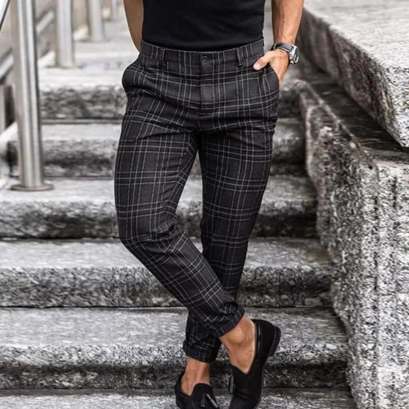 Mens Chinos Casual Slim Fit Trousers For Modern Gentlemen Versatile Colors Beige Grey Black For Everyday Comfort