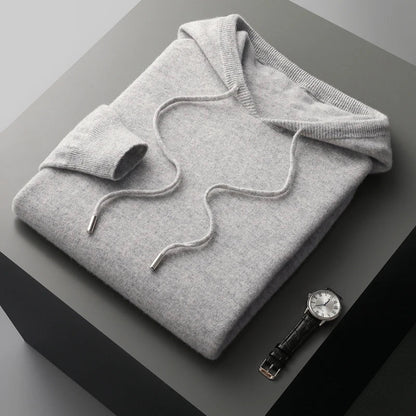 Mens Hoodie Classic Fit For Men With Ribbed Cuffs Versatile Casual Wear Cozy Everyday Essential