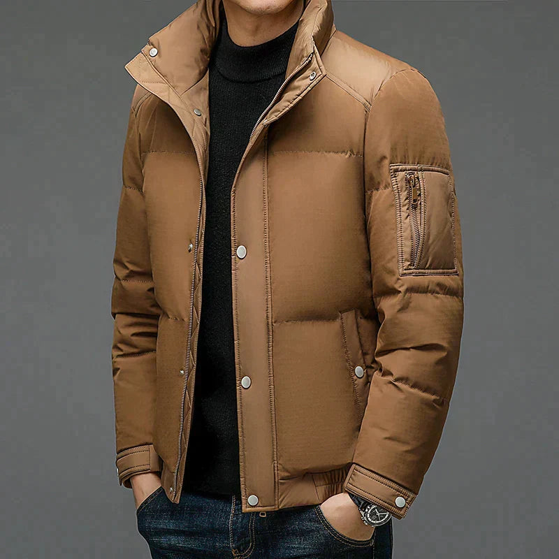 Mens Stylish Puffer Down Jacket With Warmth And Modern Silhouette For Winter Weather Everyday
