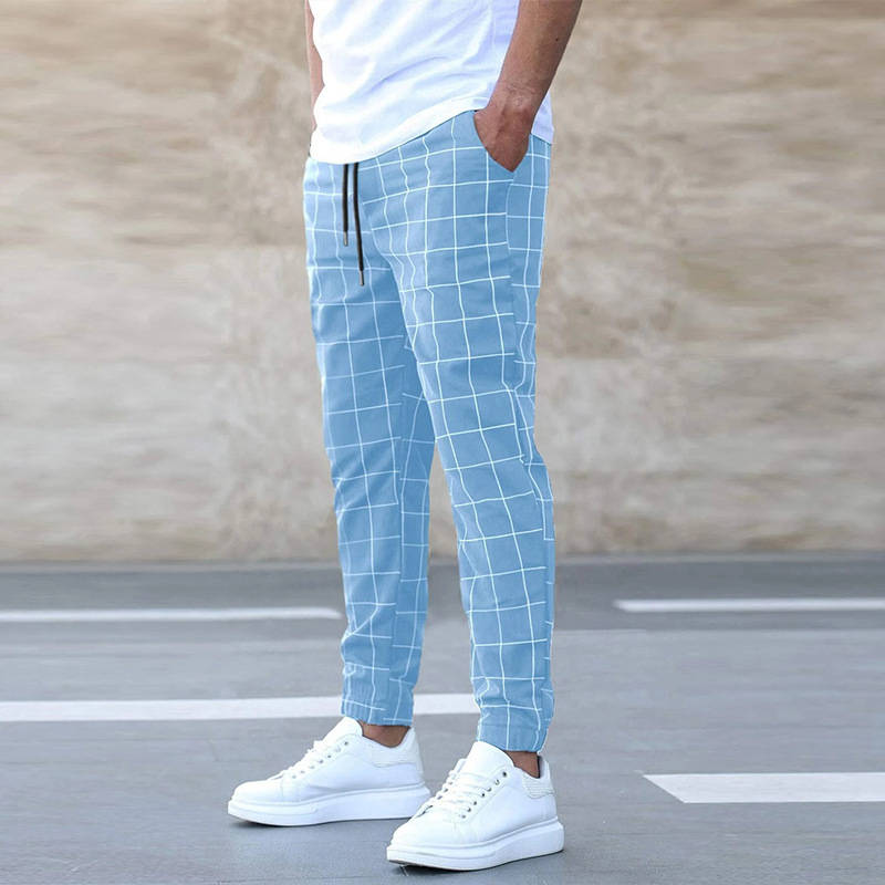 Owen Plaid Sweatpants For Men With Relaxed Fit And Tapered Leg By TrendAura Soft Breathable Fabric All Day Comfort