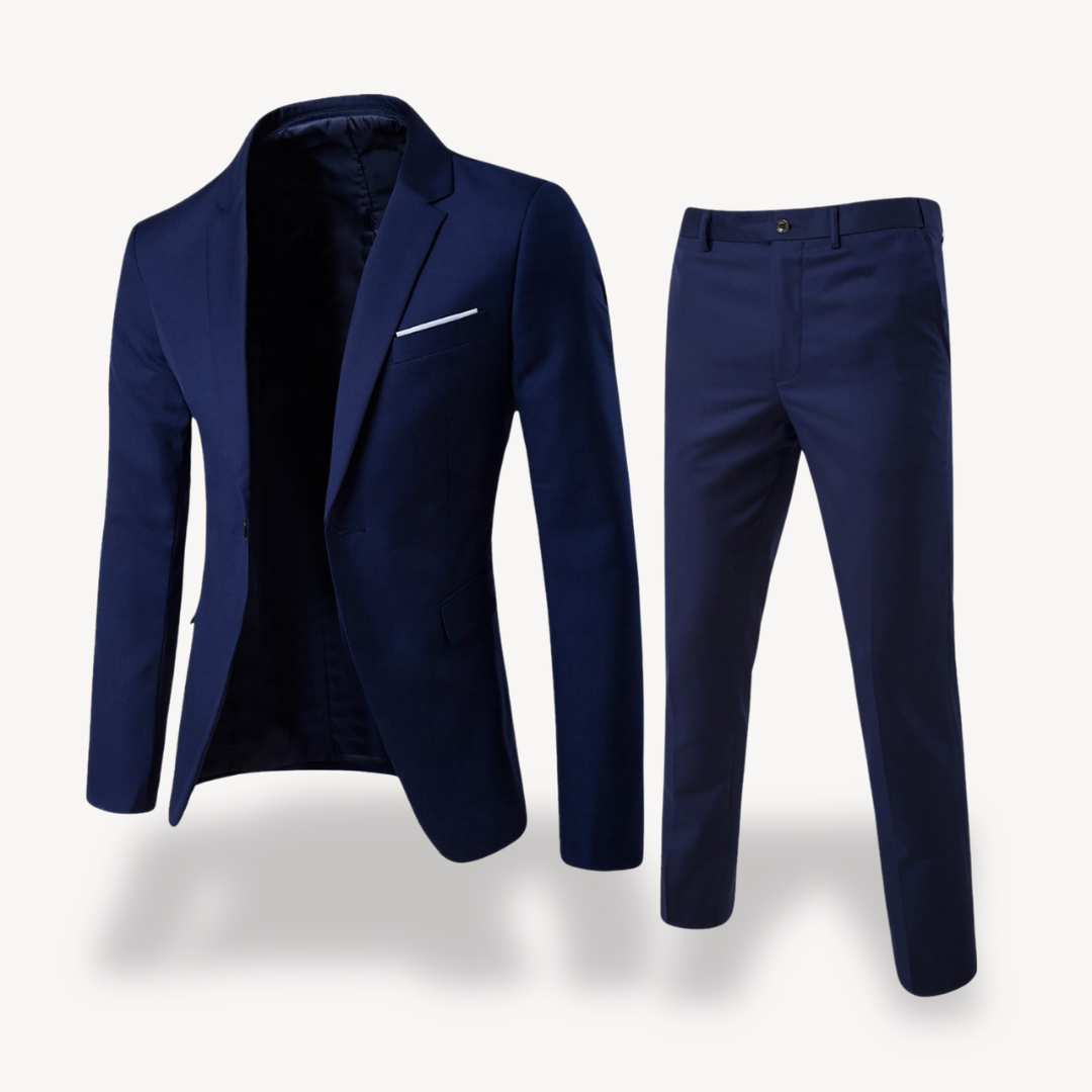 Men's Tailored Two Piece Suit Classic For Professionals Elevate Style And Confidence