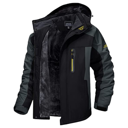 Men's Outdoor Winter Jacket Versatile Insulated Outerwear for Hiking Biking All Weather