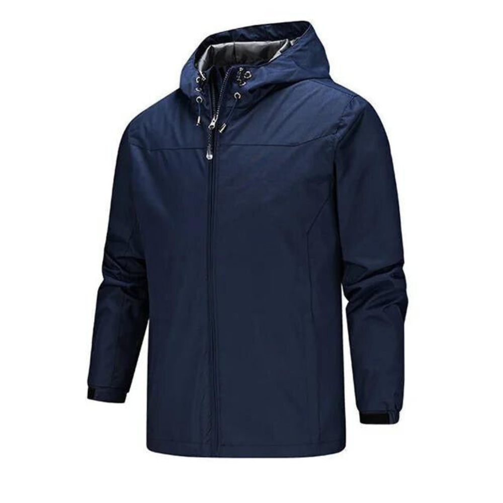 Men's Waterproof Hooded Jacket With Insulated Lining For Warmth And Dryness Ideal For Commuters And Outdoor Enthusiasts
