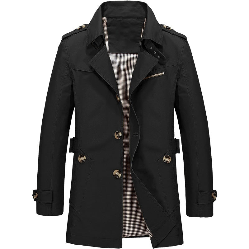 Coat with Belt for Men