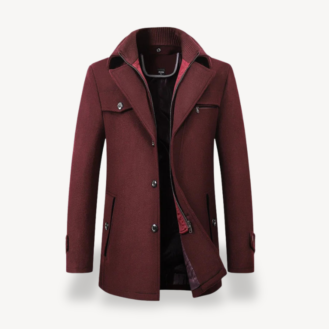 Men's Formal Trench Coat Modern Fit For Professionals Elevates Office To Evening Style With Timeless Polish