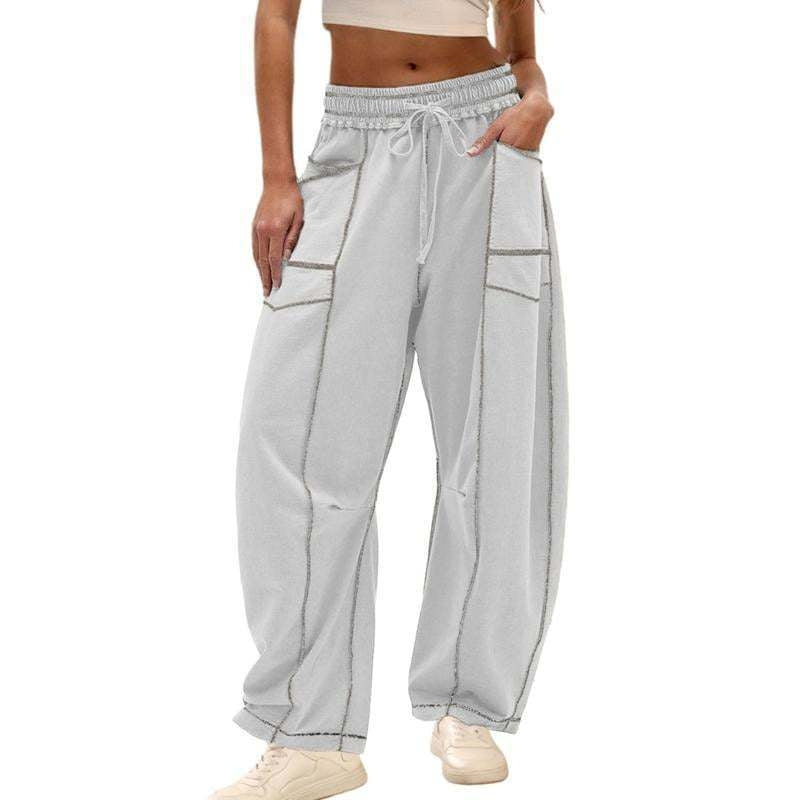 Vera Côte Barrel Sweatpants For Women Breathable Soft Fabric High Rise Shape Retention Versatile Lounge Travel