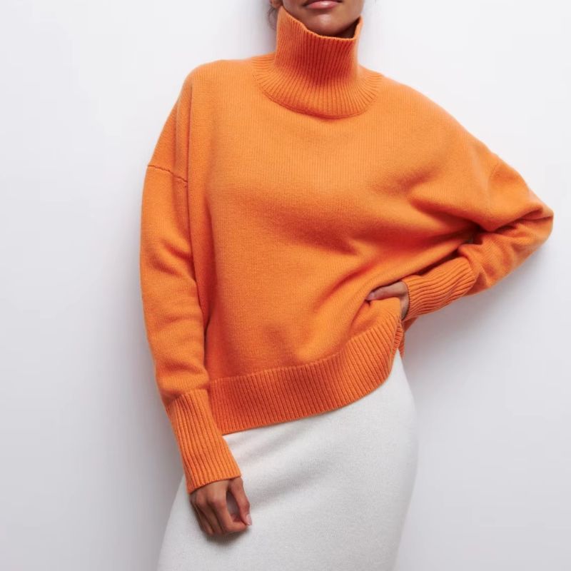 Sophie Soft Knit Turtle Neck Sweater For Women Cozy Breathable Warmth Perfect Winter Wardrobe Essential