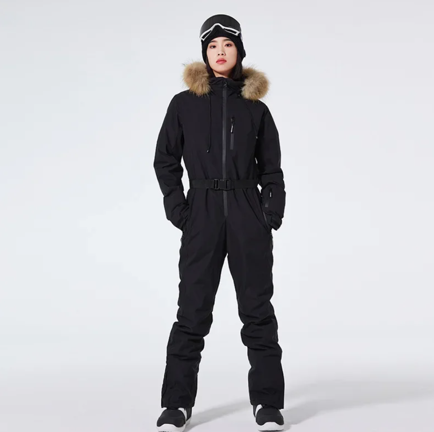 Women's Winter One-piece Ski Suit | With Hood