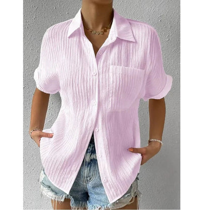 Justice Womens Shirt Timeless Cut High Quality Craftsmanship Effortless Elegance Versatile Chic For Modern Women