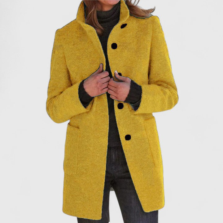 Aya | Mid-Length Coat for Women — Elegance & Daily Warmth