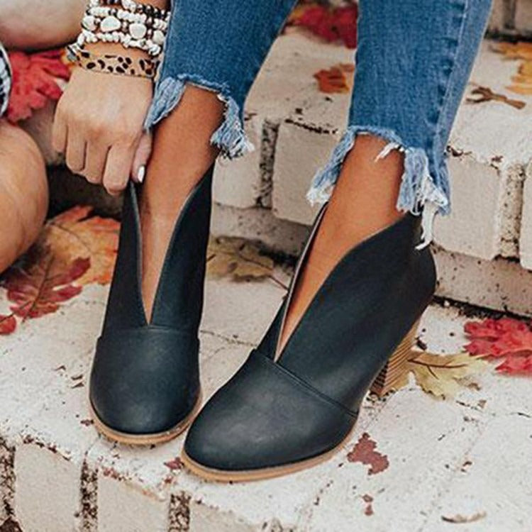 Leontine Heeled Ankle Boots for Women Elegant Comfort