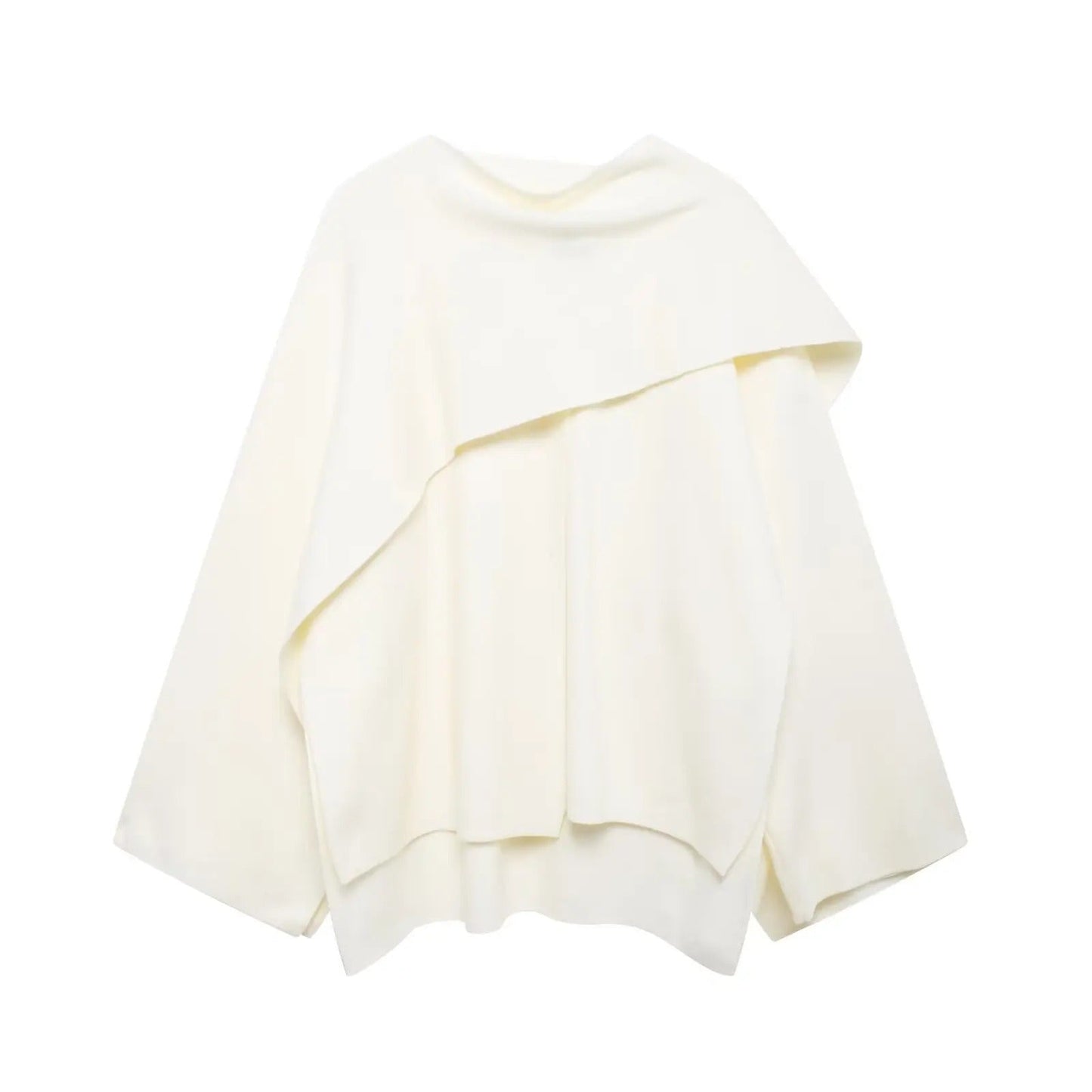 Women's Cape Mantle with Open Front and Versatile Design