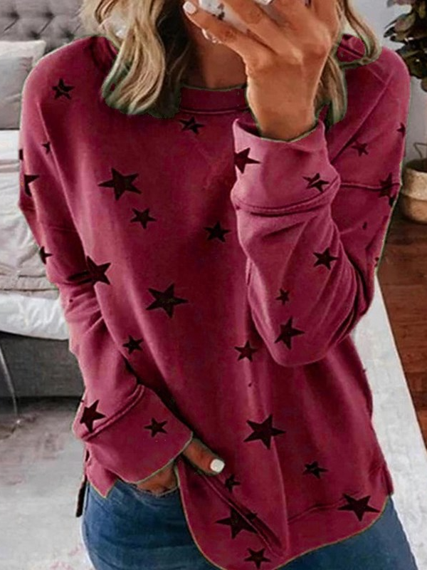 Women's sweatshirt with star print | Casual & everyday