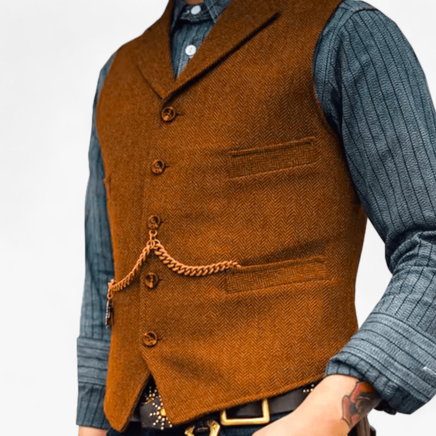 Frédy | Men's Suit Vest — Urban Chic & Authentic Details