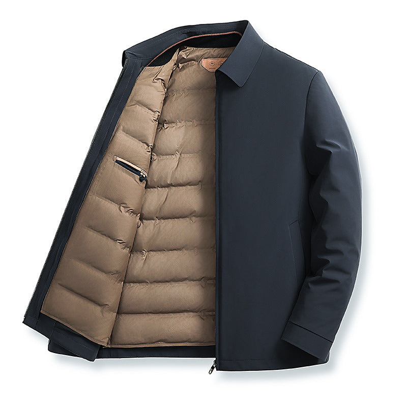 Jonathan Men's Down Jacket With Detachable Design For Timeless Warmth And Versatility