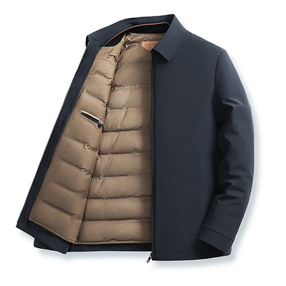 Jonathan Men's Down Jacket With Detachable Design For Timeless Warmth And Versatility