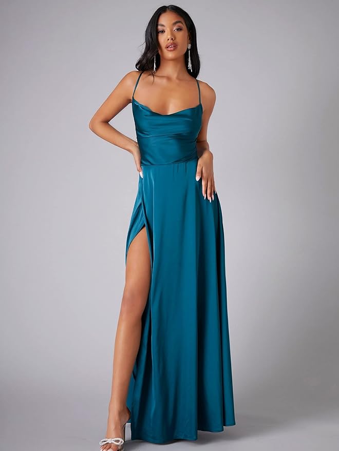 Jasmijn Satin Dress For Women Luxurious Shine Seductive Design Timeless Elegance