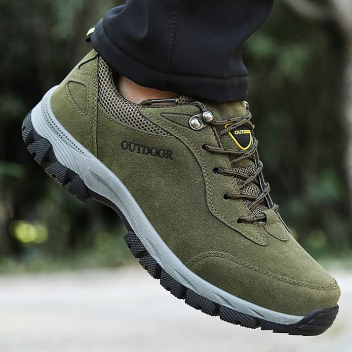 Jip Men Hiking Shoes Comfortable Breathable Stable All Terrain Grip For Active Trail Lovers Foot Health