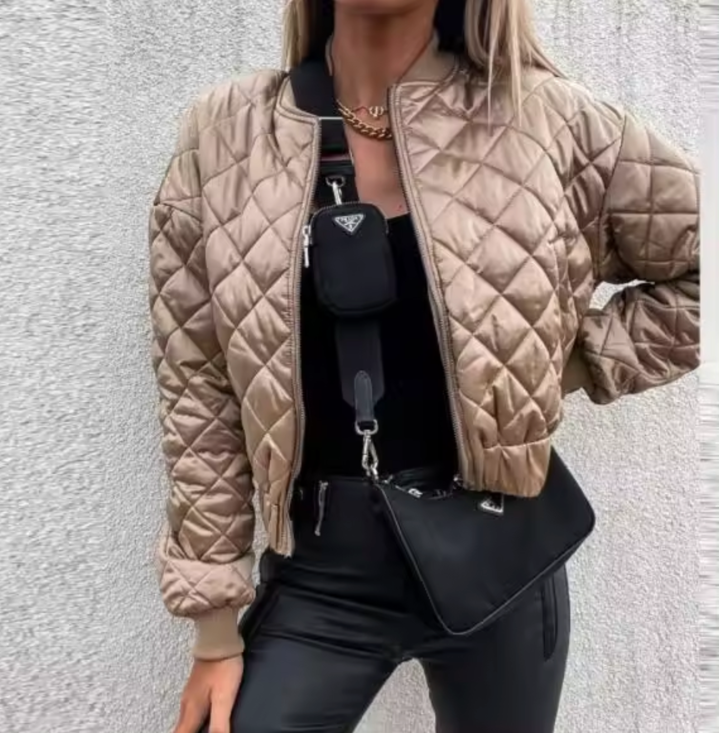 Jenna Short Quilted Jacket For Women Flattering Silhouette With Modern Chic Confidence