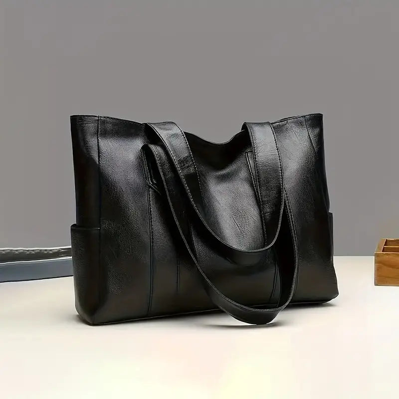 Large Capacity Tote Bag For Professionals Fashionable Yet Practical Carryall Spacious Everyday Tote