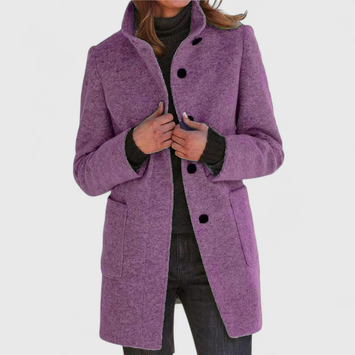 Aya | Mid-Length Coat for Women — Elegance & Daily Warmth