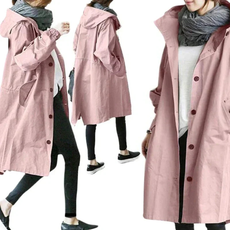 Lynda Long Hooded Coat For Women With Modern Versatile Style And Cozy Comfort For Winter Weather