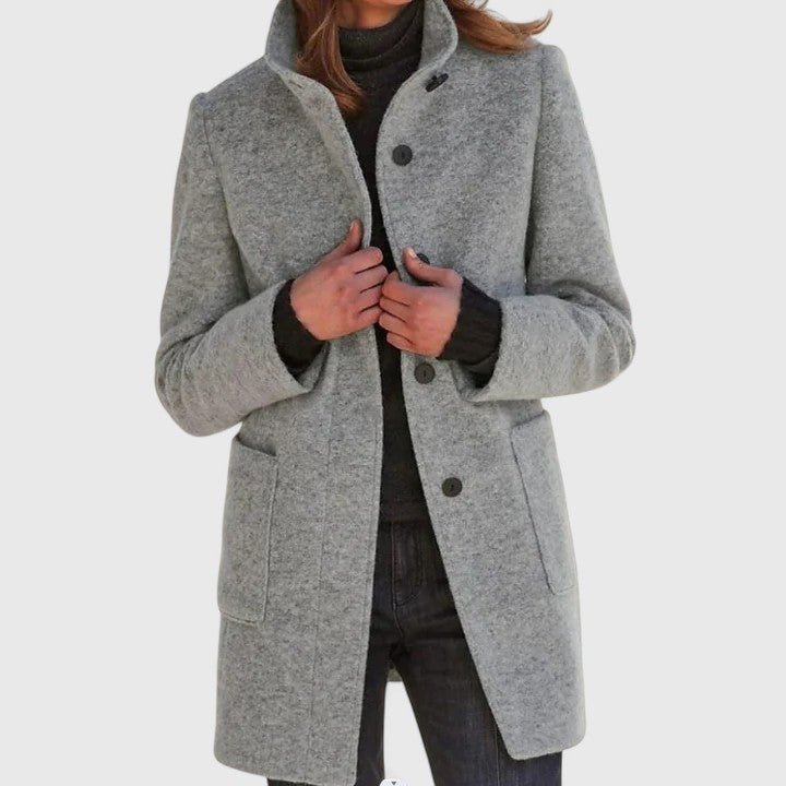 Aya | Mid-Length Coat for Women — Elegance & Daily Warmth